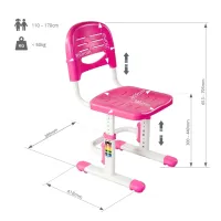 Шкільний стілець FunDesk Pink (SST3LS Pink) - 8