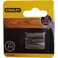 Набір біт Stanley Pozidriv, Pz1, Pz2, Pz3, L = 25 мм, 3 шт, блістер (STA61043) - 1