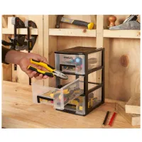 Ящик для інструментів Stanley вертикальний з 3-ма висувними відділеннями, пластмасовий, 239x180x302 мм (STST40711-1) - 4