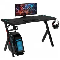 Комп'ютерний стіл GT Racer T-1249 (120x60x73) Black - 3