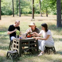 Стілець складаний Tribe Camp Chair Low пластиковий Black (T-EF-0001-black) - 10