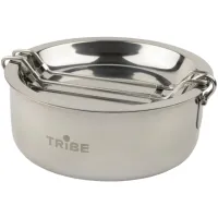 Набор туристической посуды Tribe Tourist Set 1,2 л сталевий (T-FG-0008-metal) - Изображение 2