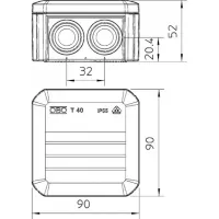 Розподільча коробка OBO OBO Т40 (Т40) - 2