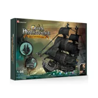 Пазл Cubic Fun Тривимірна головоломка-конструктор Корабель Чорної Бороди "Помста Королеви Анни" (T4018h) - 1