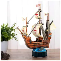 Пазл Cubic Fun Тривимірна головоломка-конструктор Санта Марія (T4031h) - 5