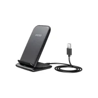Зарядний пристрій Choetech 15W Fast Wireless Charging Stand 2coils black (T555-F-BK) - 3