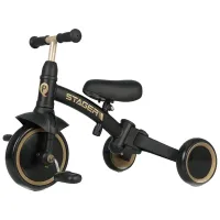 Дитячий велосипед QPlay Stager 3 в 1 з ручкою, біговел, Black (T80STAGERBlack) - Зображення 2