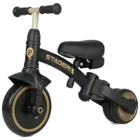 Дитячий велосипед QPlay Stager 3 в 1 з ручкою, біговел, Black (T80STAGERBlack) - Зображення 3