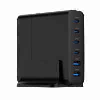 Зарядний пристрій Gembird 4xUSB-C PD25W + 2xUSB QC3.0 18W black (TA-UC-2A4C-PD75-01-BK) - Image 3