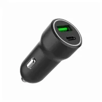 Зарядний пристрій Gembird 1xUSB-A (18W QC3.0) + 1xUSB-C (20W PD) black (TA-UC-A2PDQC20-CAR-01) - 3