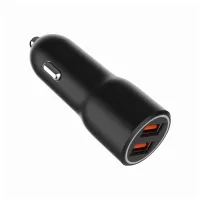Зарядний пристрій Gembird 2xUSB-A (18W QC3.0) black (TA-UC-A2QC36-CAR-01) - Зображення 4