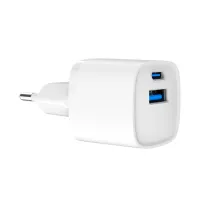 Зарядний пристрій Gembird 1xUSB-C PD20W + 1xUSB QC3.0 white (TA-UC-PDQC20-W-01) - Зображення 3