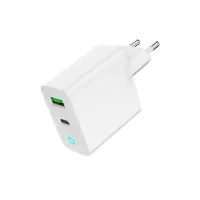 Зарядний пристрій Gembird 1xUSB-A + 1 Type-C (PD20Вт + QC3.0 18Вт) white (TA-UC-PDQC20L-W-01) - 6