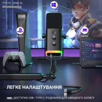 Мікрофон Fifine TAM8 USB Black (TAM8) - 8