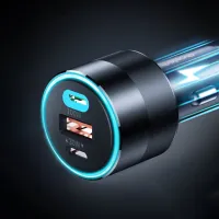 Зарядний пристрій Choetech car 2хUSB-C+USB-A 130W QC3.0/PD/PPS black (TC0011-BK) - 6
