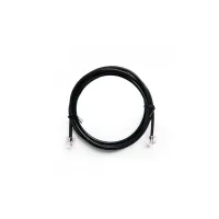 Патч-корд телефонний 2м RJ11 (6P4C) black Cablexpert (TC6P4CR-2M) - 1