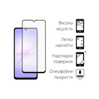 Скло захисне Dengos Full Glue Samsung Galaxy A07 Black (TGFG-406) - 2