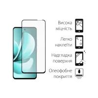 Скло захисне Dengos Full Glue Realme C71 Black (TGFG-412) - 2