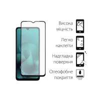 Скло захисне Dengos Full Glue Motorola G06 Black (TGFG-420) - 2