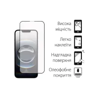 Скло захисне Dengos Full Glue iPhone 16e Black (TGFG-424) - Зображення 2