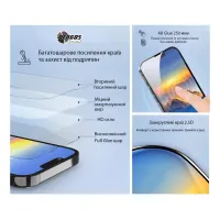 Стекло защитное Dengos Full Glue Xiaomi Redmi Note 15 Pro 5G Black (TGFG-427) - Изображение 4