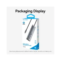 Концентратор Vention USB-C 7-in-1 USB-C PD + USB 3.2 + USB 3.0 + USB 2.0 + RJ45 + SD/TF + HDMI 0.15m (TGUHB) - Изображение 12