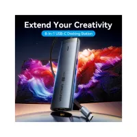 Концентратор Vention USB-C 7-in-1 USB-C PD + USB 3.2 + USB 3.0 + USB 2.0 + RJ45 + SD/TF + HDMI 0.15m (TGUHB) - Изображение 2