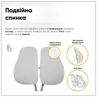 Парта з кріслом ErgoKids TH-330 W/G + Y-208 G - 11