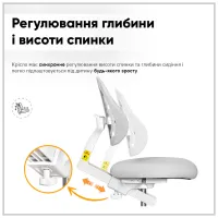 Парта з кріслом ErgoKids TH-330 W/G + Y-208 G - 10