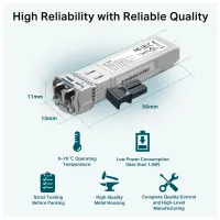 Модуль SFP Transceiver SFP+ 10GBase-LR, SM, 10km, LC TP-Link (TL-SM5110-LR) - 6
