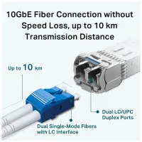 Модуль SFP Transceiver SFP+ 10GBase-LR, SM, 10km, LC TP-Link (TL-SM5110-LR) - 7