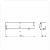 Світильник Videx Т5 TITANUM 5W 0.3М 5000K (TL-T5-05035) - 4