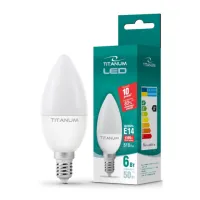 Лампочка TITANUM C37 6W E14 4100K 220V (TLС3706144) - Изображение 2