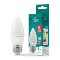 Лампочка TITANUM C37 6W E27 4100K 220V (TLС3706274) - Зображення 2