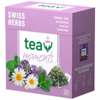 Чай Tea Moments Swiss Herbs зелений 20х1.7 г пірамідки (tm.02944) - Image 4