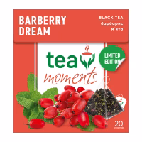 Чай Tea Moments Barberry Dream чорний з барбарисом та м'ятою 20х1.8 г пірамідки (tm.03644) - Image 4