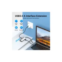 Концентратор Vention USB3.1 Type-C --> HDMI/VGA/USB 3.0/PD 100W Hub 4-in-1 (TOAHB) - Изображение 6