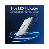 Концентратор VENTION USB 3.1 Type-C to HDMI/USB 3.0x3/SD/TF/PD 100W 7-in-1 (TOPHB) - 3