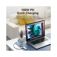 Концентратор VENTION USB 3.1 Type-C to HDMI/USB 3.0x3/SD/TF/PD 100W 7-in-1 (TOPHB) - 8