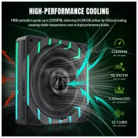 Кулер до корпусу Gamemax Tornado T12 ARGB - 8