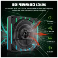 Кулер до корпусу Gamemax Tornado T12 ARGB-R - 8