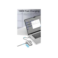 Концентратор VENTION USB 3.1 Type-C to HDMI 4K60Hz/USB 3.0x3/PD 100W 5-in-1 (TQDHB) - 6