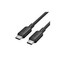 Дата кабель USB-C to USB-C 1.0m 3A black Vention (TRCBF) - Зображення 1