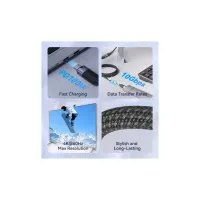 Дата кабель USB-C M/F 1.0m 100W 10Gbps 4K60Hz VENTION (TRFBF) - Зображення 5