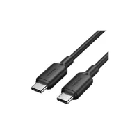 Дата кабель USB-C to USB-C 2.0m 5A aluminum black Vention (TRIBH) - Зображення 1