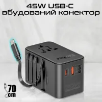 Зарядний пристрій Promate tripmate-gan70r - 8