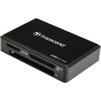 Зчитувач флеш-карт Transcend USB 3.1 Black (TS-RDF8K2) - 1