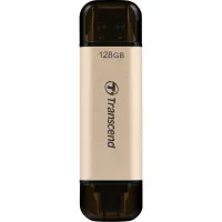 USB флеш накопичувач Transcend 128GB JetFlash 930 Gold-Black USB 3.2/Type-C (TS128GJF930C) - 1