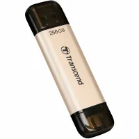 USB флеш накопичувач Transcend 256GB JetFlash 930 Gold-Black USB 3.2/Type-C (TS256GJF930C) - 3