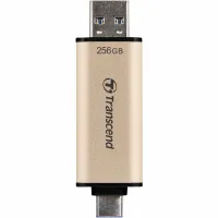 USB флеш накопичувач Transcend 256GB JetFlash 930 Gold-Black USB 3.2/Type-C (TS256GJF930C) - 5